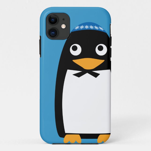 Glücklicher jüdischer PinguinYarmulke Chanukkas Case-Mate iPhone Hülle (Rückseite)