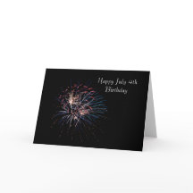 Glücklicher Juli vierter Geburtstag