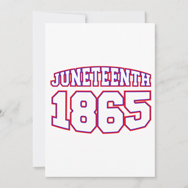 glücklicher Juni 1865 Einladung (Vorderseite)