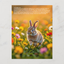 Glücklicher Kaninchenfuß Postkarte