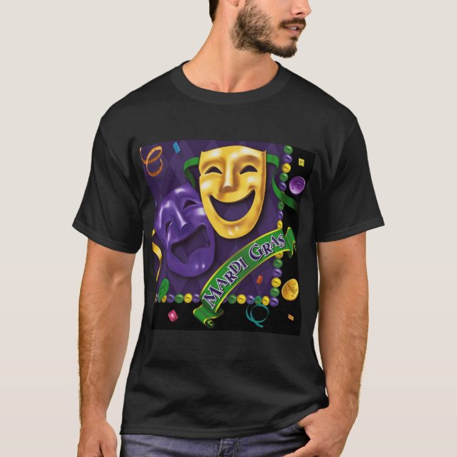 GLÜCKLICHER KARNEVAL T-Shirt (Vorderseite)