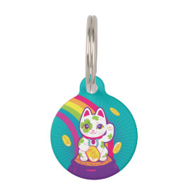 Glücklicher Katze Maneki Neko viel Glück-Topf Gold Tiermarke
