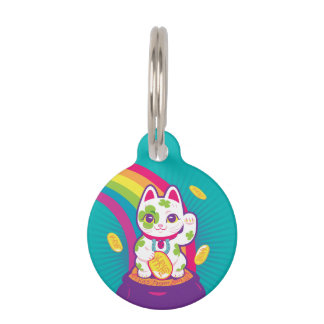Glücklicher Katze Maneki Neko viel Glück-Topf Gold Tiermarke