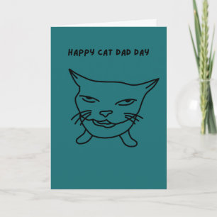 Glücklicher Katzen-Vatertag Karte