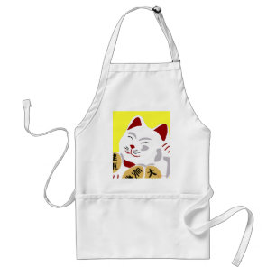 Glücklicher Katzen-Vektor Schürze