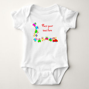 Glücklicher Kinderzug Baby Strampler