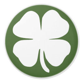 Glücklicher Klee Keramikknauf