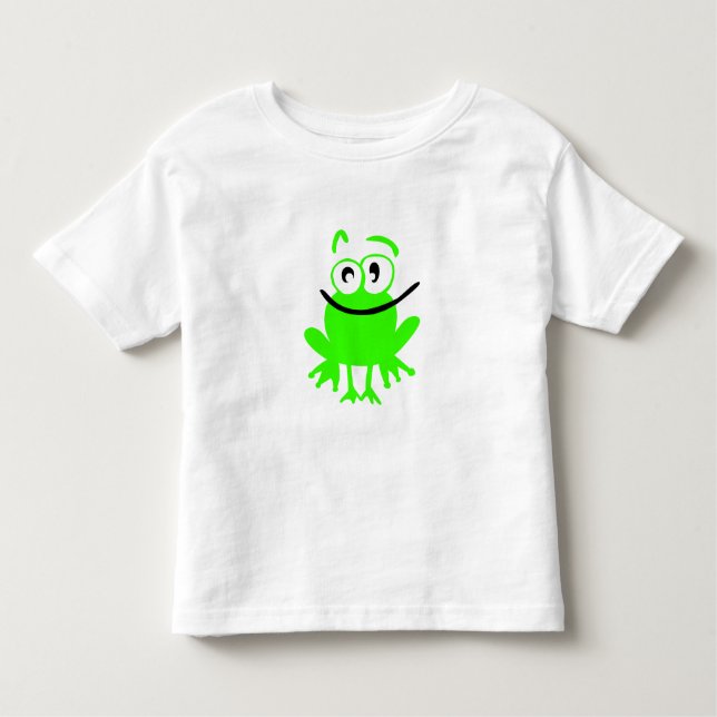 Glücklicher kleiner Frosch Kleinkind T-shirt (Vorderseite)