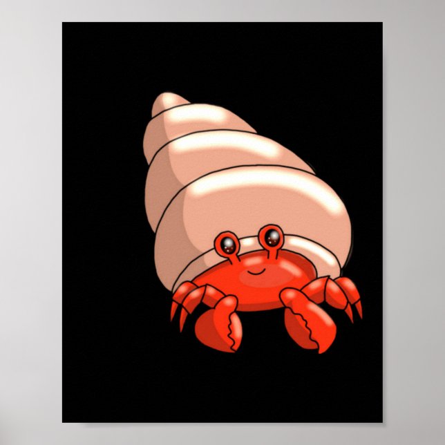 Glücklicher Kleiner Krebs Poster (Vorne)