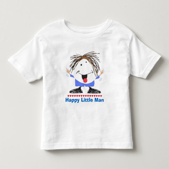 glücklicher kleiner Mann Kleinkind T-shirt (Vorderseite)