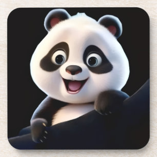 Glücklicher kleiner Panda Getränkeuntersetzer