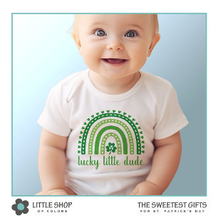 Glücklicher Kleiner Typ Regenbogen-Kleeblatt St. P Baby Strampler