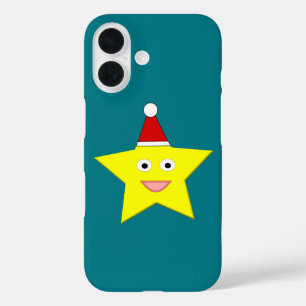 Glücklicher kleiner Weihnachtsstern iPhone 16 Hülle