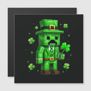 Glücklicher Kobold Lustiges St. Patrick's Day Vide Magnetkarte