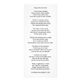 Glücklicher Krankenschwester-Tag! Werbekarte