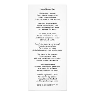 Glücklicher Krankenschwester-Tag! Werbekarte
