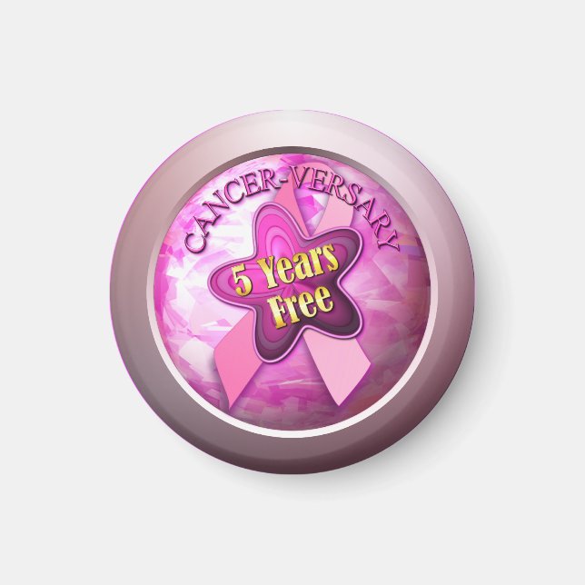 Glücklicher Krebs-Jubiläum Magnet (Vorne)