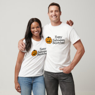 Glücklicher Kürbis Halloweens Beyotches T-Shirt