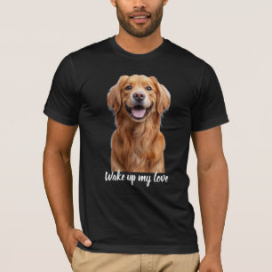 Glücklicher lächelnder Golden Retriever Hund T-Shirt