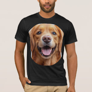 Glücklicher lächelnder Golden Retriever Hund  T-Shirt