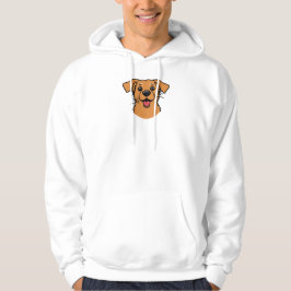 Glücklicher lächelnder Hund Hoodie