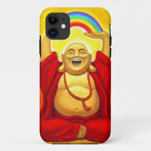 Glücklicher lachender Regenbogen-Buddha iPhone 5 iPhone 11 Hülle