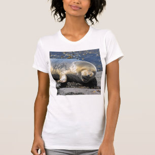 GLÜCKLICHER lachender Siegelwelpe Siegel ha… ha T-Shirt