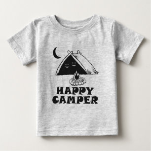 Glücklicher Lagerbewohner-Shirt Baby T-shirt
