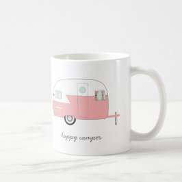 Glücklicher Lagerbewohner-Tasse - Rosa Tasse