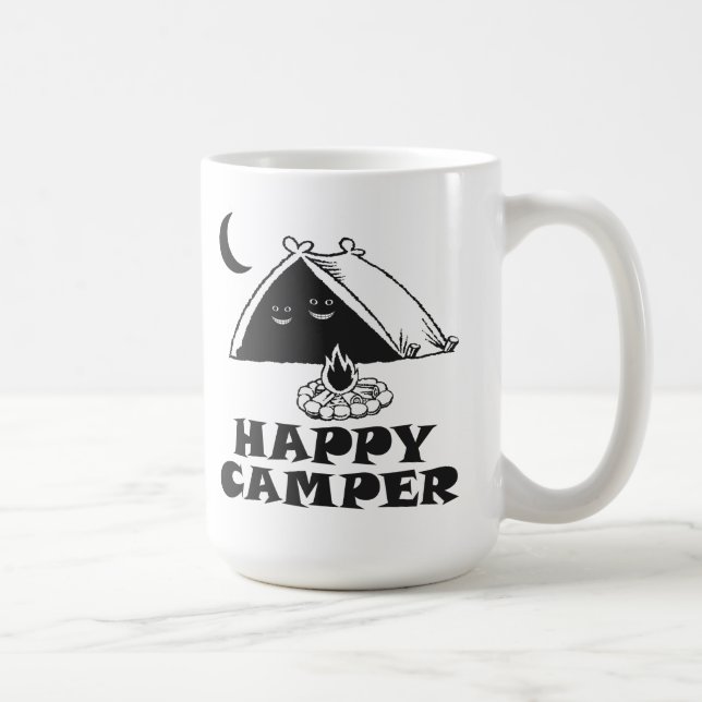 Glücklicher Lagerbewohner-Tasse Tasse (Rechts)
