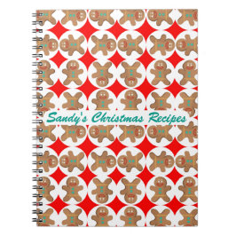 Glücklicher Lebkuchen-personalisiertes Notizblock