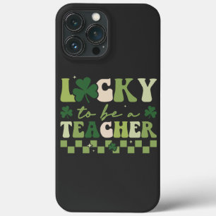Glücklicher Lehrer zu sein Groovy Retro St. Patric Case-Mate iPhone Hülle