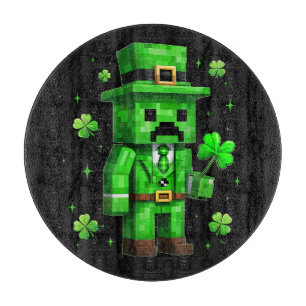 Glücklicher Leprechaun Lustiges St. Patrick's Day Schneidebrett