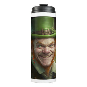 Glücklicher Leprechaun-Thermalbecher Thermosbecher