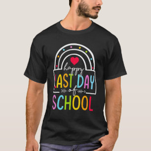 Glücklicher letzter Schultag Ferien Lehrer/in T-Shirt