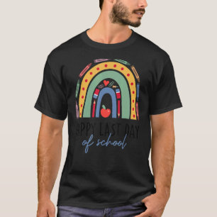 Glücklicher letzter Schultag für Lehrer Kinder Reg T-Shirt