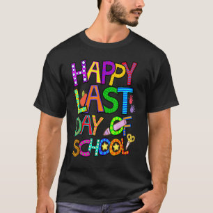 Glücklicher letzter Schultag für Lehrer Kindergart T-Shirt