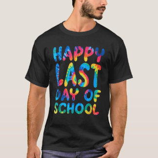 Glücklicher letzter Schultag Lehrer Schüler Absolv T-Shirt