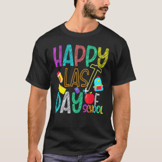 Glücklicher letzter Schultag  Schüler und Lehrer 1 T-Shirt