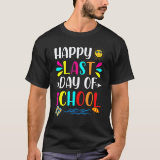 Glücklicher letzter Schultag  Schüler und Lehrer 2 T-Shirt