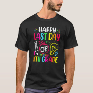 Glücklicher letzter Tag der 8. Klasse Lehrer Schül T-Shirt