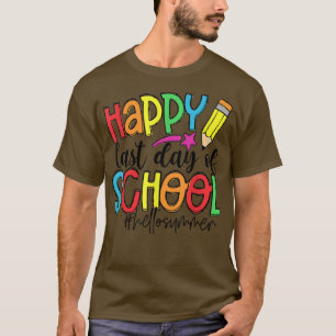Glücklicher letzter Tag der Schule für Lehrer Kind T-Shirt