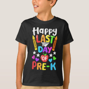 Glücklicher letzter Tag der Schule Pre-k Cl von 20 T-Shirt