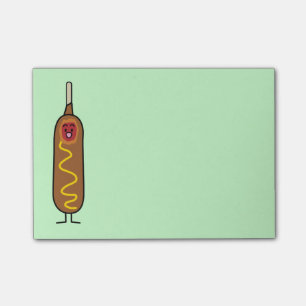 Glücklicher Mais-Hund Post-it Klebezettel