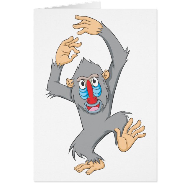 Glücklicher Mandrill Affe (Vorne)