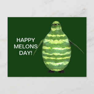 Glücklicher Melonentag! Postkarte