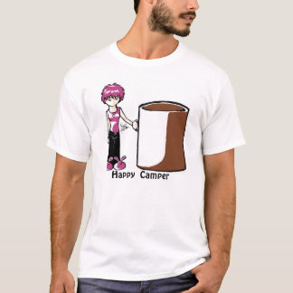 Glücklicher Mensch, in der Farbe T-Shirt