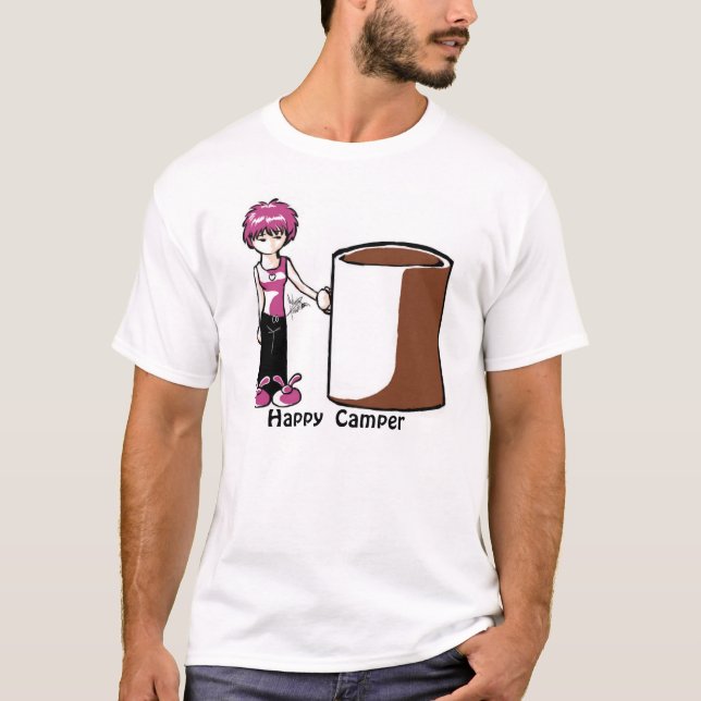 Glücklicher Mensch, in der Farbe T-Shirt (Vorderseite)