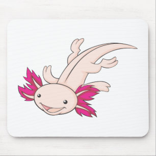 Glücklicher mexikanischer Axolotl Mousepad