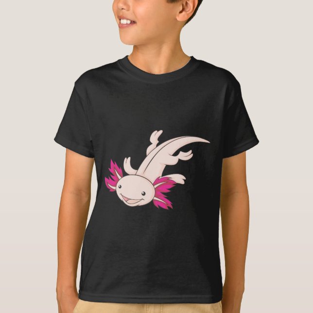 Glücklicher mexikanischer Axolotl T-Shirt (Vorderseite)